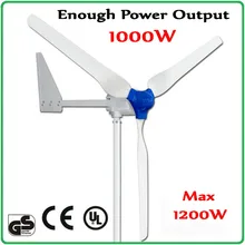 2.5m/s start wind speed 1000W 48V 3 blades AC three phase horizental axis wind turbine generator 2.1m rotor diameter 2.5m/s start wind speed 1000W 48V 3 blades AC three phase horizental axis wind turbine generator 2.1m rotor diameter