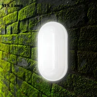 LED Waterproof IP65 LED Porch Lights Surface mounted 16W 20W 110V 220V Outdoor Wall Light Round Oval Bathroom Bulkhead Lamp 1