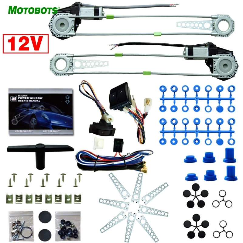 Motobots 1set Universal Front 2doors Car Auto Electric Power Window