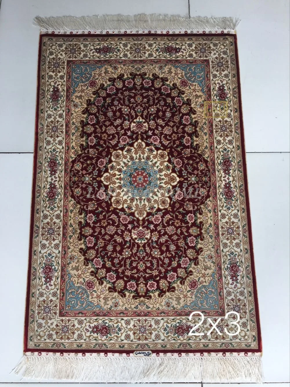 Free shipping 2'X3' 230 Line Handmade Silk Oriental Persian Rug hand