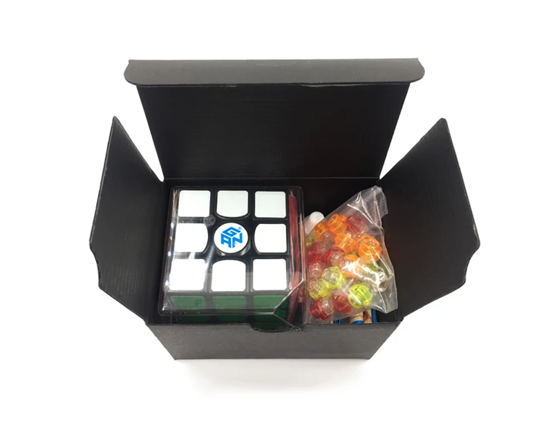 Cubo de Rabie Cubo Mágico Mestre Registro Velocidade Competição Profissional Preto n Branco Clássico Gan 356 ar 5 Cheap speed cube