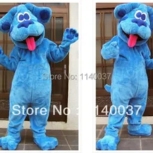Талисман голубая собака маскарадный костюм ростовой костюм мультяшный персонаж голубые подсказки собака маскотт наряд костюм кунг-фу панды