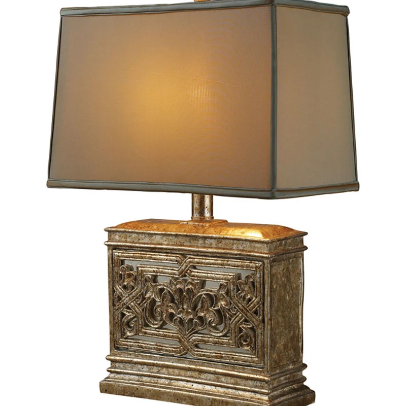 Dimond Lighting Laurel Run Table Lamp In Courtney Gold With Ria Bronze Shade And Cream Liner