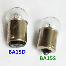 10 шт. BA15S штык BA15D двойной контакт индикатор светильник сигнальная лампа светильник лампочка BA15D 6V BA15S 12V BA15D 24V BA15S 30V B15D е-байка 36В