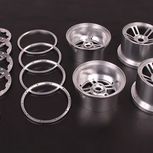 Baja 5b сплав обод CNC металлический передний и задний Ступица колеса для 1/5 шкал HPI Rovan baja 5B серебристый оранжевый ВЫБОР