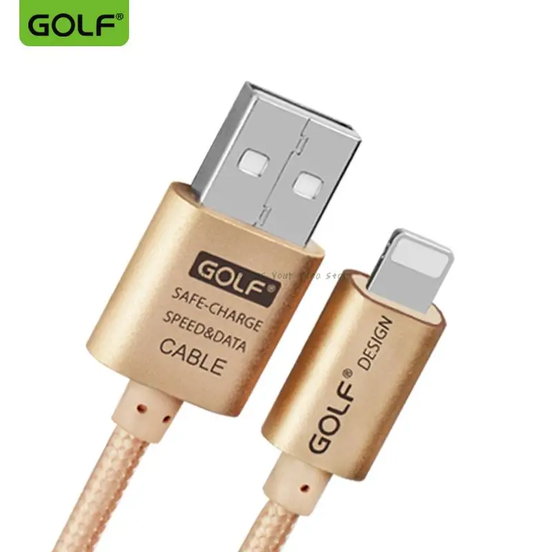 Синхронный зарядный кабель 2 4 A для GOLF data + чехол телефона iPhone 7 6 6S plus 5 5S плоский USB X