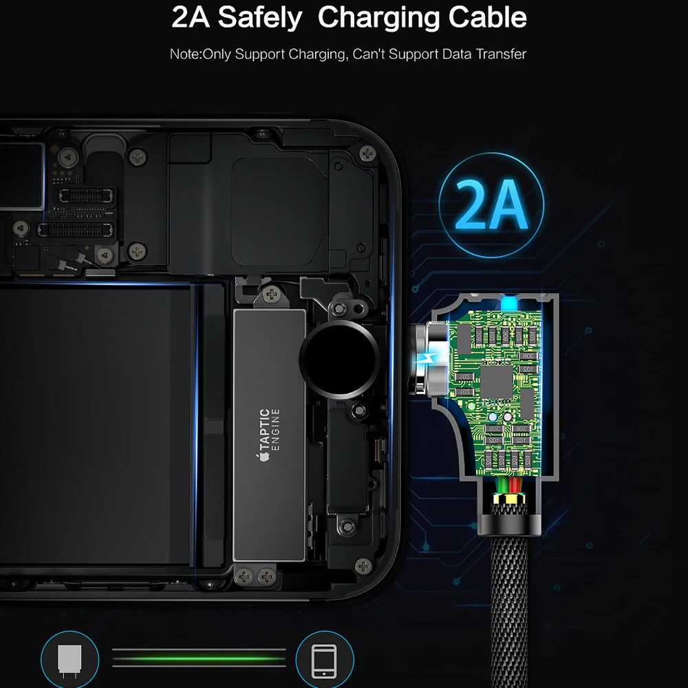 Магнитный usb кабель FLOVEME 1 м для зарядного устройства Apple iPhone X Micro USB Type C Samsung Galaxy S9