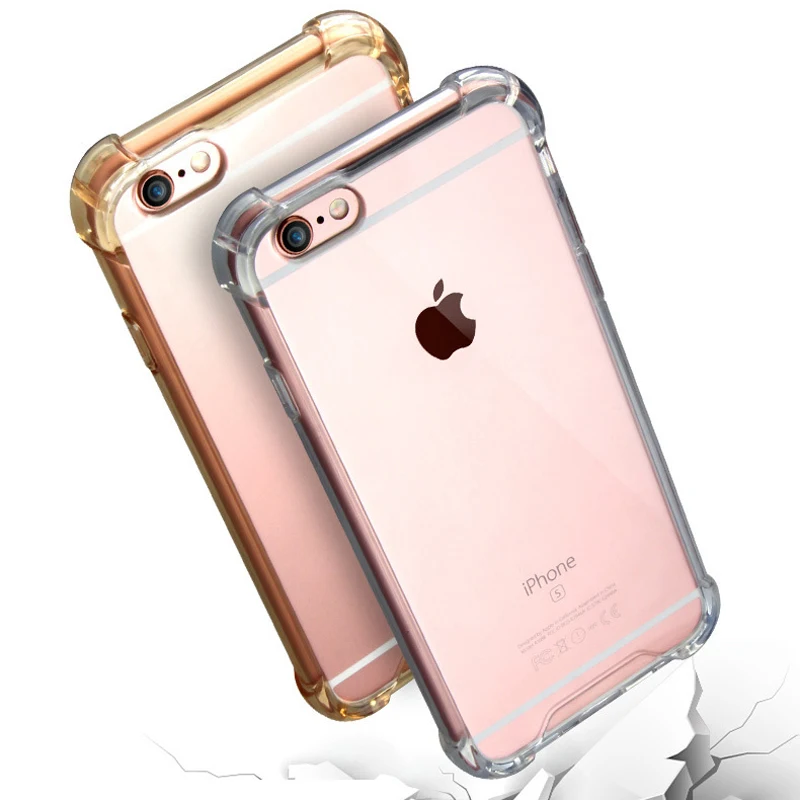 New Clear Cases Case For iphone 6 6s Soft Gel TPU Protective Shockproof Coque Cases For iphone 6 6s Plus Cover Shell Capa Para