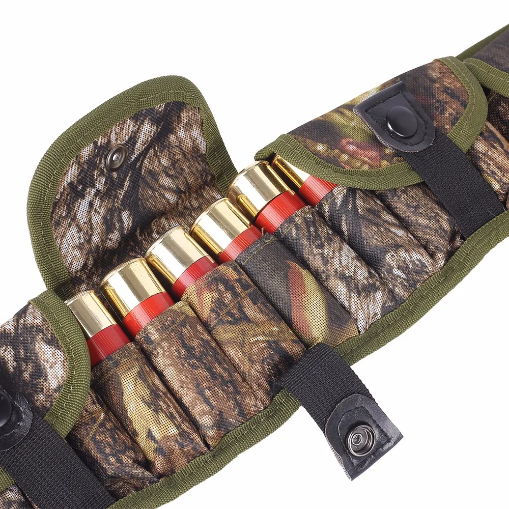 Cena Shotgun Shell Case 15 rund Shell Shoulder talia Bandolier 12 20 GA Military Molle Camo Magazine pasek z kieszenią