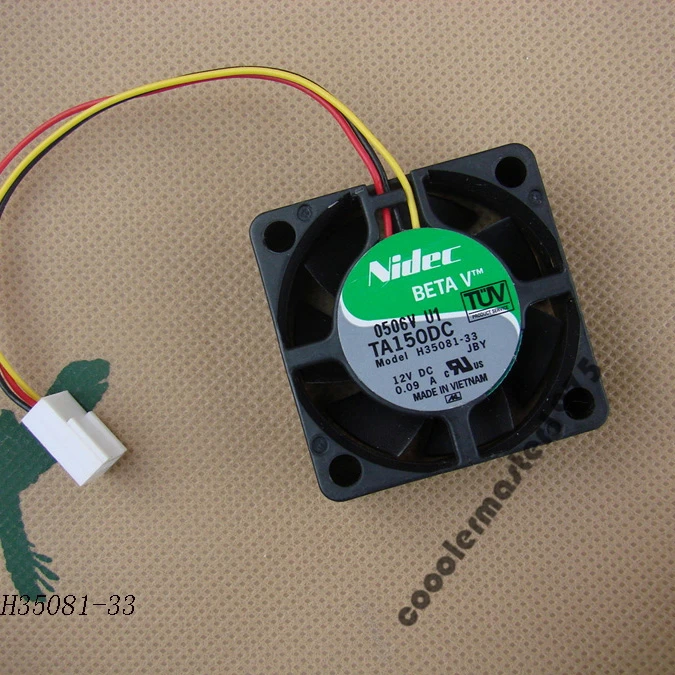 Nidec ta150dc h35081-33 DC12 V 0.99A 4015 вентилятор оставляет сервер/мощность/шасси бесшумный