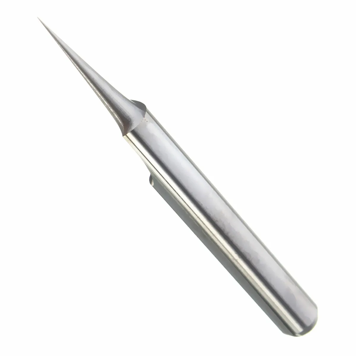 5PCS 3.175mm Carbide PCB Engraving Bits CNC Router Tool 10 Degrees V-Shap 0.1mm