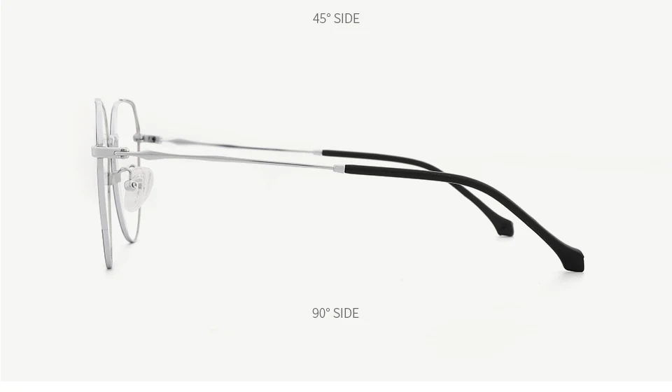 Оправа титанового сплава Лёгкие женские ретро-стиль очки по рецепту Оптическая оправа 190011C2
