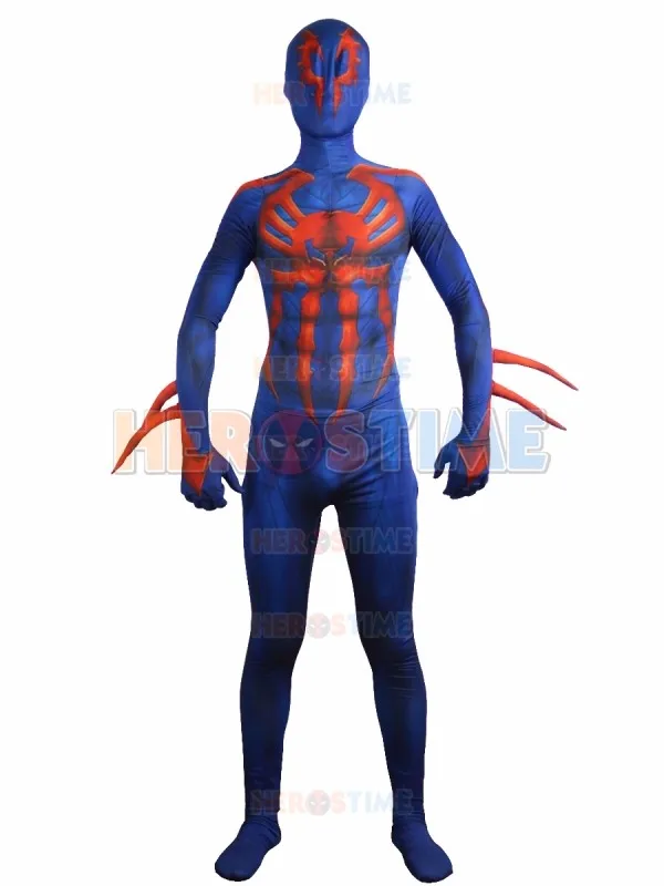 

New Spider-man 2099 Costume Printing Fullbody Halloween Cosplay Spiderman Costume Hot Sale Show Zentai Suit