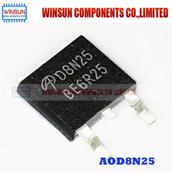

100PCS AOD8N25 D8N25 TO252 MOSFET TUBE Brand New Original