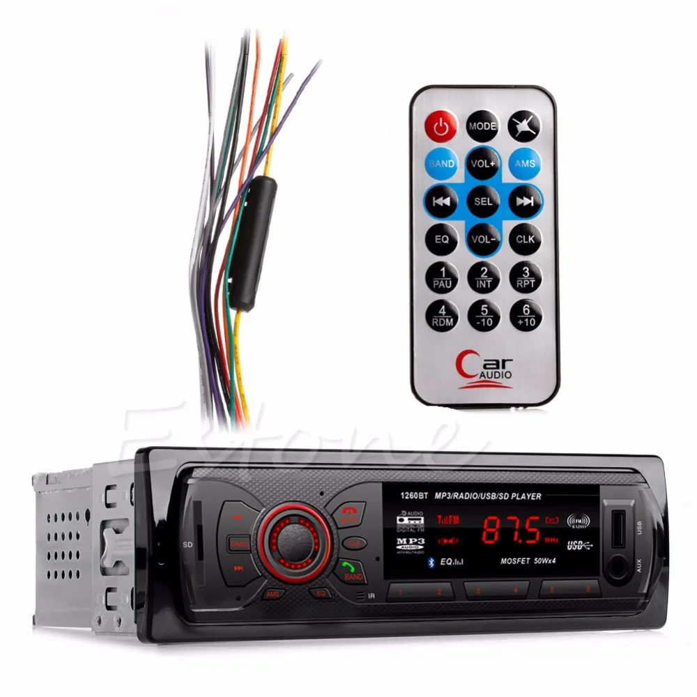 Car Bluetooth In dash Radio Stereo Audio Head Unit Player MP3/USB/SD