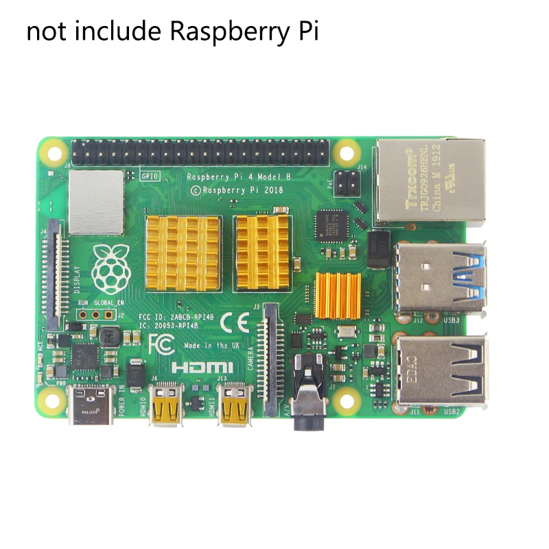 Raspberry Pi радиатор алюминиевые теплопоглотители охлаждаемые раковины Colden Зеленый Черный Серебряный охлаждающая подставка для Raspberry Pi 4