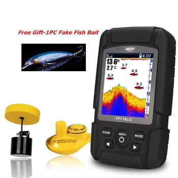 

Lucky FF718LiC Waterproof Fish Finder Monitor 2-in-1 Wireless Sonar Wired Transducer For Fishing