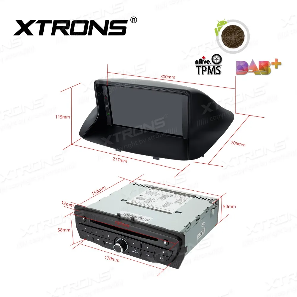 Flash Deal XTRONS 7" Android 8.1 Radio GPS RDS USB WIFI Car DVD Player for Renault Megane 3 III Fluence 2008 2009 2010 2011 2012 2013-2015 4