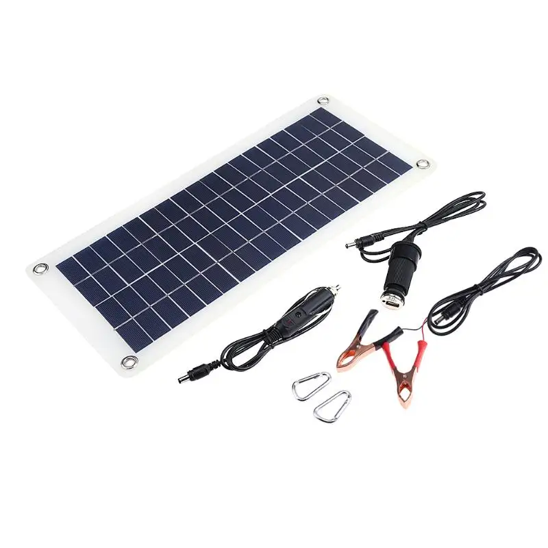 

10.5W 18V Solar Power Charger Panel Smart USB Solar Charger Panel for Car Battery Smart Phone Battery Camping Van Boat Battery