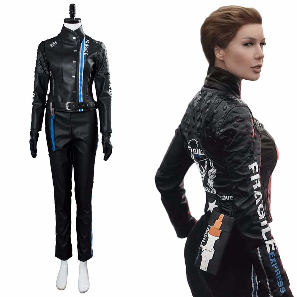 

Death Stranding Cosplay Costume Lea Seydoux Outfit PU Full Suit Adult Halloween Carnival Costume Women Custom Made