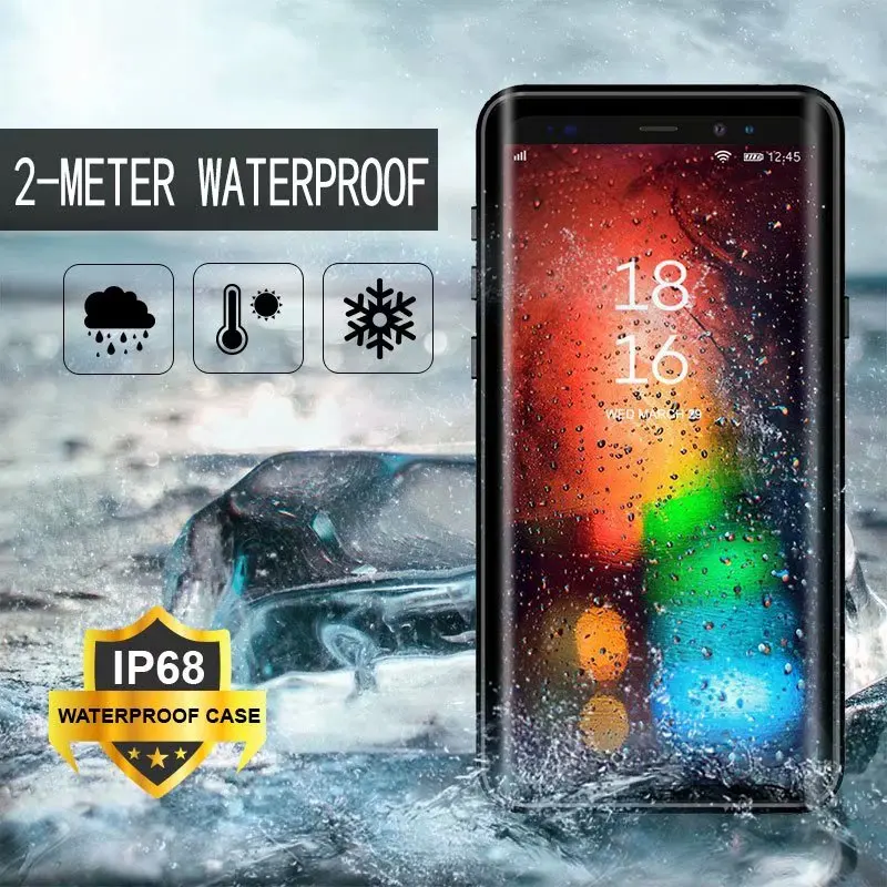 

360 Sealed IP68 Waterproof Case for Samsung Galaxy Note 8 9 Shockproof Cases for Note 8 Note 9 Full Body Protective Withstand