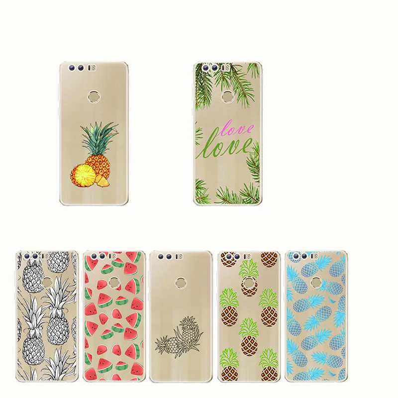 

Fruit Pineapple Banana Watermelon Design Phone Case Silicone Soft Clear TPU Fundas Capinha for huawei p20 p8 p9 p10 lite