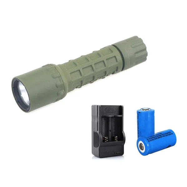 123 Battery Flashlight 1W Pistol Grip Flashlight - 200 Lumens, Quick Detach (QD), Includes CR123A Battery Flashlight For Men - Foto 4