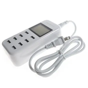 

8 Ports USB HUB Charger 5V/8A Desktop LCD Screen Charging Station Multi-Device Dock USB Charger For iPhone iPad Samsung Huawei