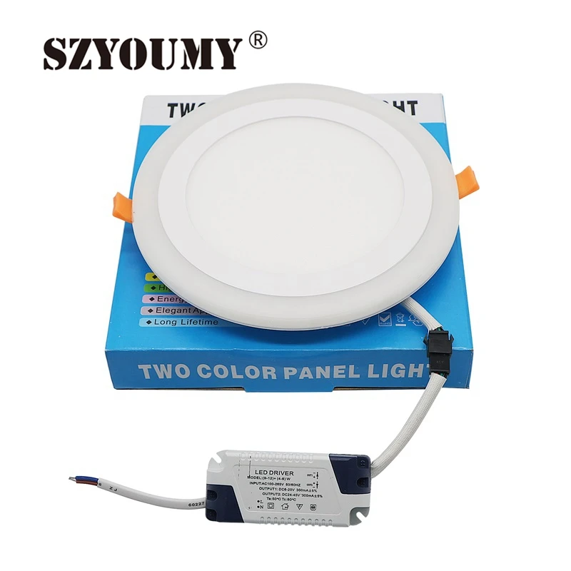SZYOUMY Новый дизайн белый + RGB 3 модели светодиодных панельных ламп RGBW ультратонкий