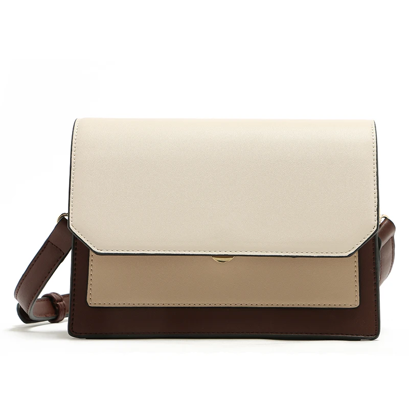 

MICOCAH 3 Different Color PU Leather Patchwork Women Messenger Bags Crossbody Bag Designer Fashion Women Gift HSD198