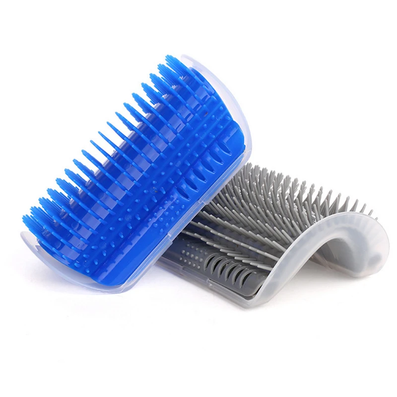 

Popular Pet Brush Corner Comb Corner for Cat Self Groomer Massage Comb Hair Remova Brush with Catnip Wholesale Pet Cat Supplies