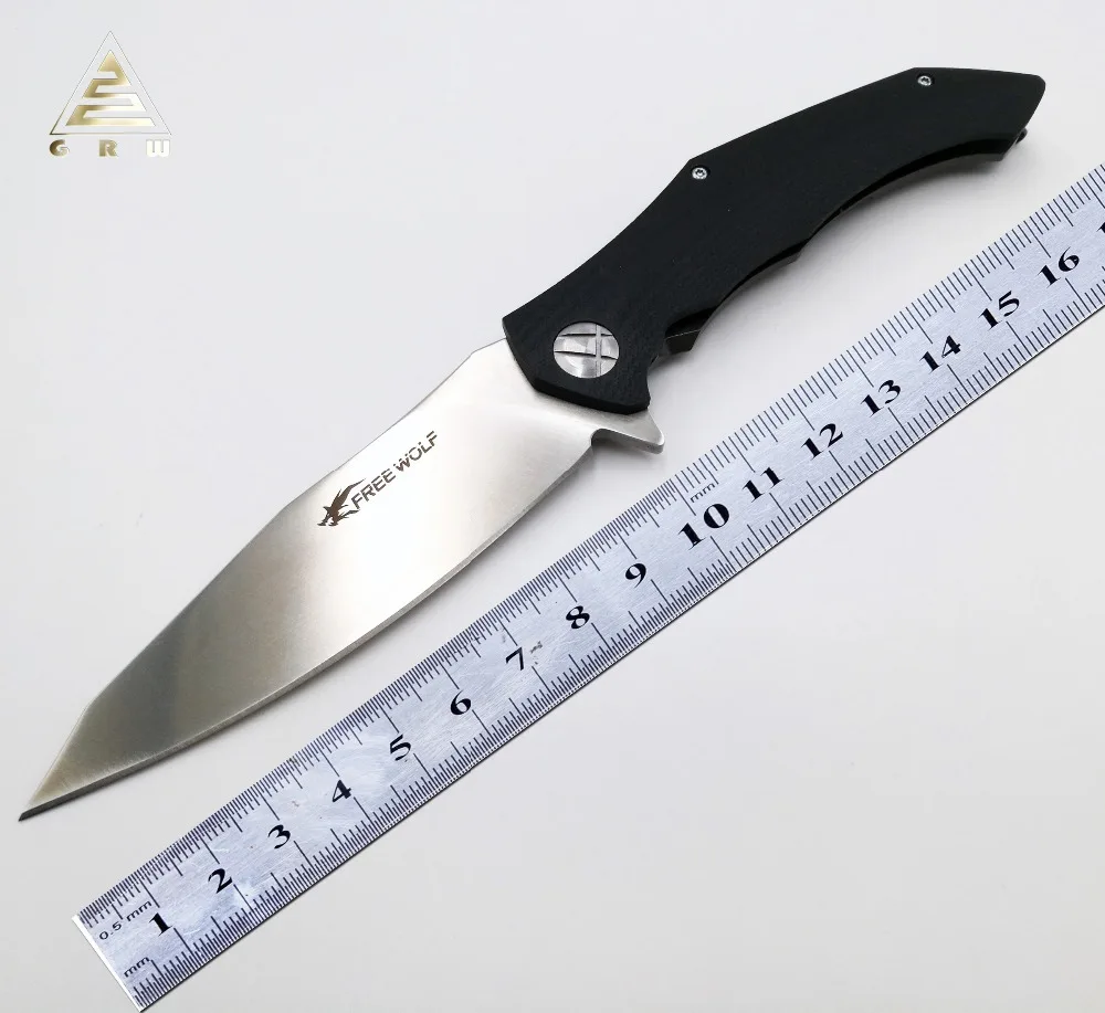 GRW Tactical Folding Knife 9Cr18Mov Blade CNC Steel G10 Handle Ball Bearing Survival Pocket Knives Outdoor Camping EDC Tools GRW Tactical Folding Knife 9Cr18Mov Blade CNC Steel G10 Handle Ball Bearing Survival Pocket Knives Outdoor Camping EDC Tools