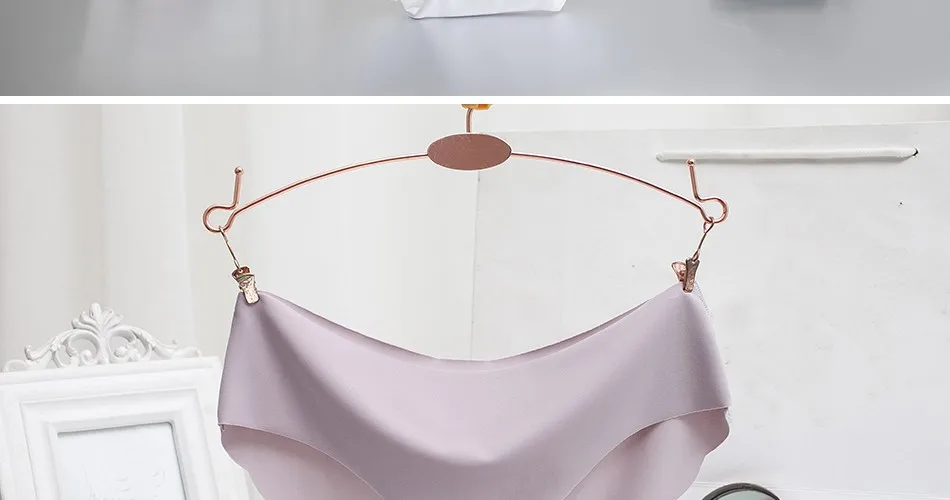 Summer Ultra-thin Women Seamless Traceless Sexy Lingerie Underwear Ice Silk Panties Briefs Intimates Underpants 03