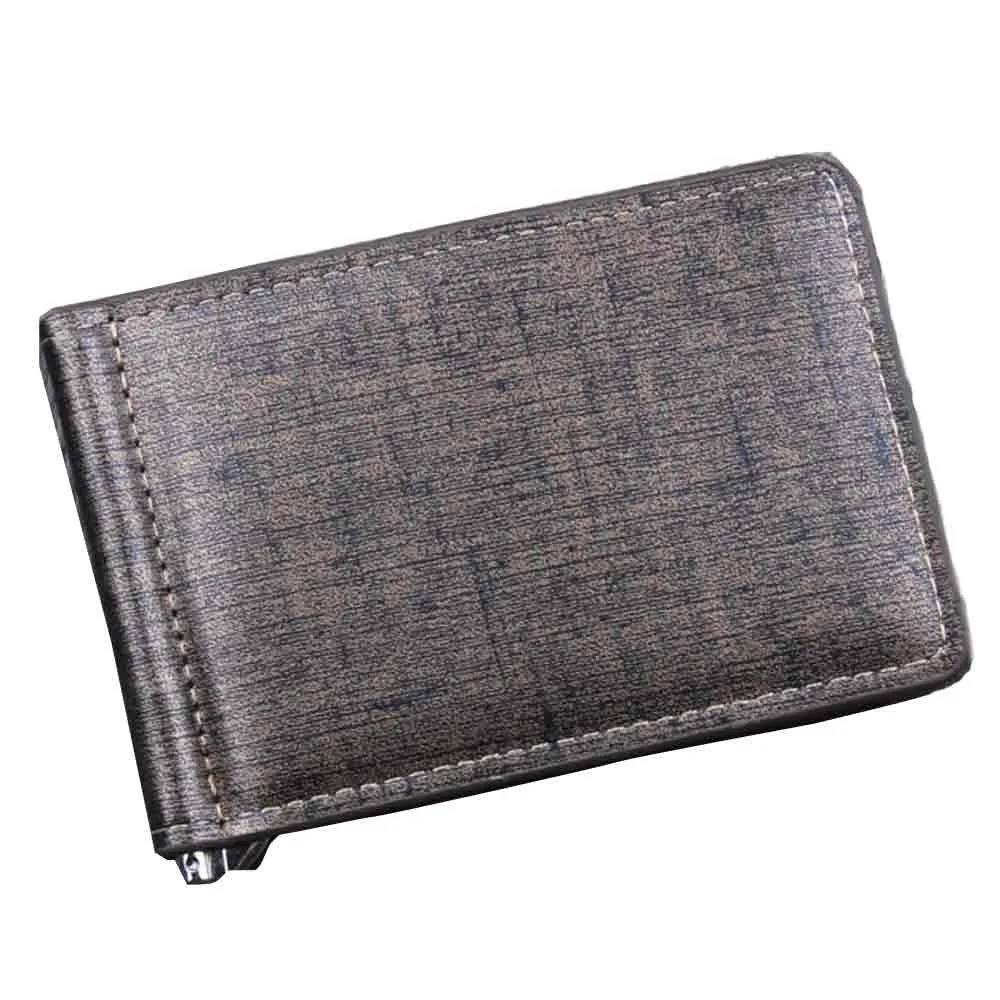 Мужской кошелек, держатель для карт, для путешествий, складной деловой кожаный бумажник, ID, кредитный кошелек, с карманами, Wizytownik Portafoglio Uomo#1501