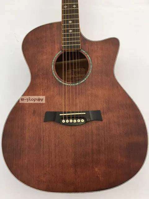 Cheap vintage acoustic guitar professional solid top retro guitar