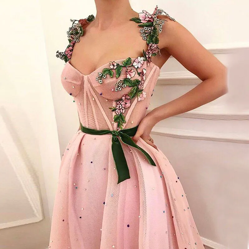 New-Arrival-Tulle-Pink-evening-dresses-Long-2019-Arabic-Party-dress-evening-gown-Dubai-Kaftan-Formal (1)