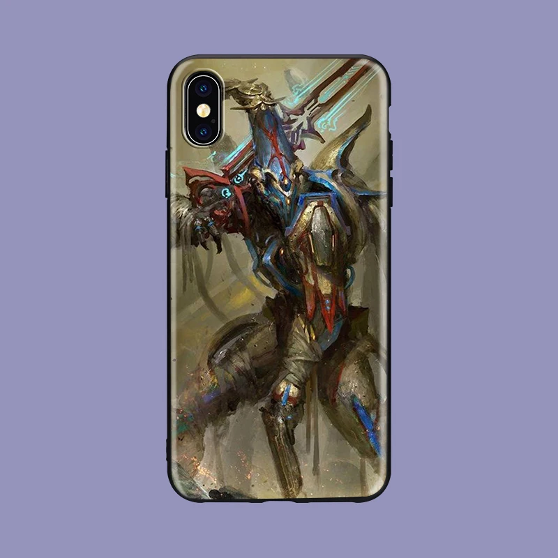 Warframe черный мягкий чехол для телефона для iPhone 8 7 6 6S Plus X XS MAX 5 5S SE XR 6plus чехол s Warframe - Цвет: 520