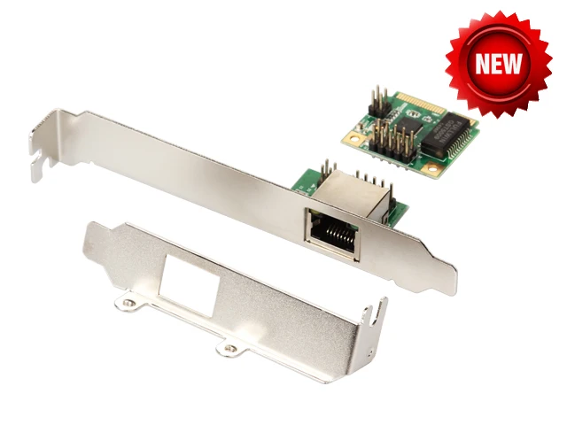 Мини PCIe порт Gigabit Ethernet сетевой карты для мини ITX mini PCI-e до RJ45 Порты и разъёмы адаптер 10/100/1000 Base-T сетевой контроллер