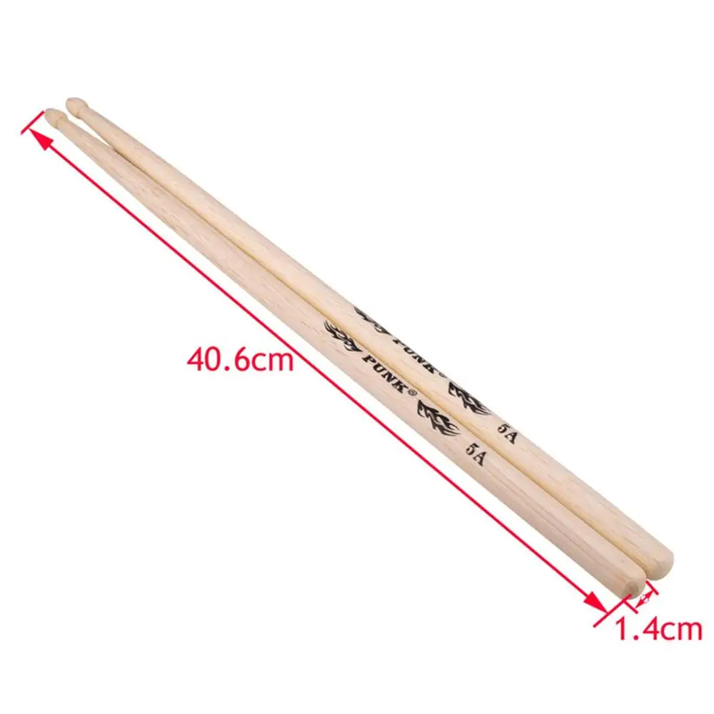 1 шт. барабанная палочка 5A/5B/7A барабанные палочки противоскользящие жесткие профессиональные барабанные палочки из белого дуба музыкальный инструмент Аксессуары для музыкальной группы - Цвет: 5A