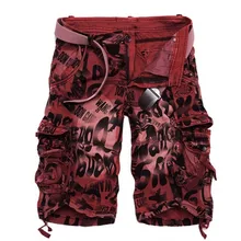 Плюс размер летние мужские шорты Карго большие мужские свободные повседневные шорты милитари короткие брюки камуфляж