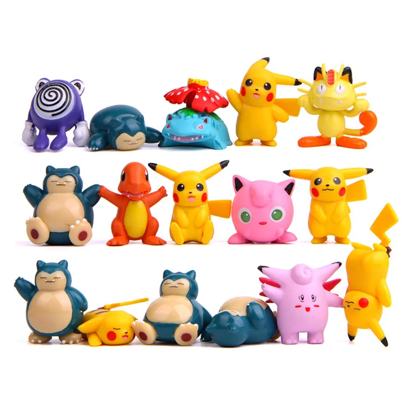 

TAKARA TOMY POKEMON figura 16pcs/set Anime figure movie Action Figure pokemon toys set birthday gifts 3-6CM