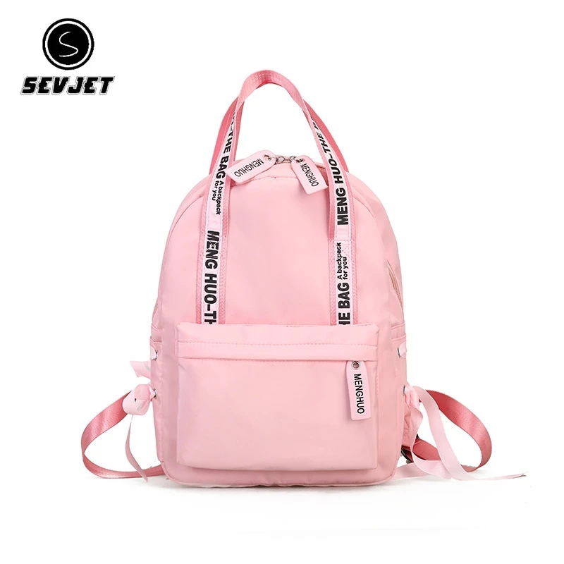 

Large Capacity Backpack Women Preppy School Bags For Teenagers Female Nylon Travel Bags Girls Bowknot Backpack Mochilas NB329