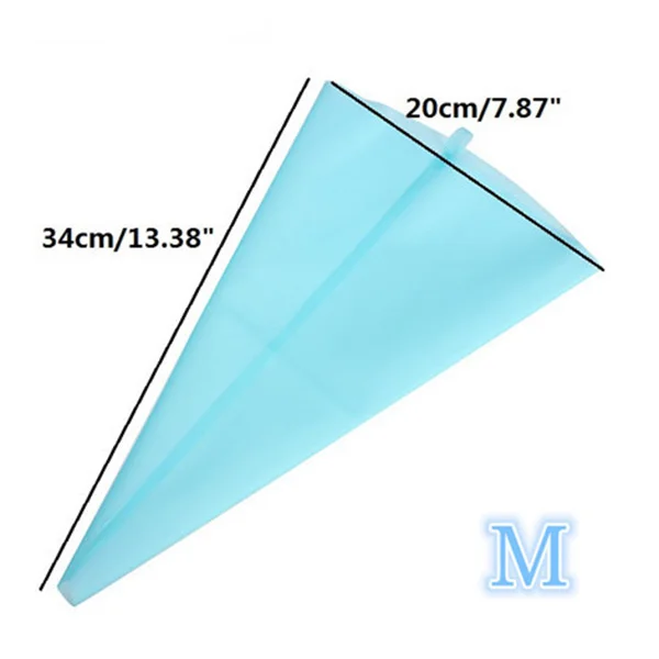 LFB-34 Средний Размеры силиконовые многоразовые Обледенение Насадки для украшения торта сумка для крем выпечки Украшение Инструменты для Торта Помады