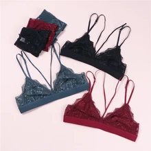 Кружевной комплект с бюстгальтером без косточек, комплект с трусиками без косточек, тонкое мягкое нижнее белье для женщин, сексуальное женское белье, комплект с бюстгальтером и трусиками, S-XL