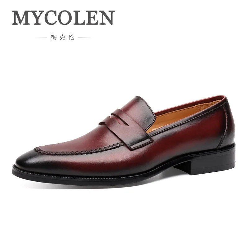 

MYCOLEN New Autumn Men Casual Business Shoes Men Pointed Leather High Quality Dress Shoes Trend Shoes Chaussures Hommes