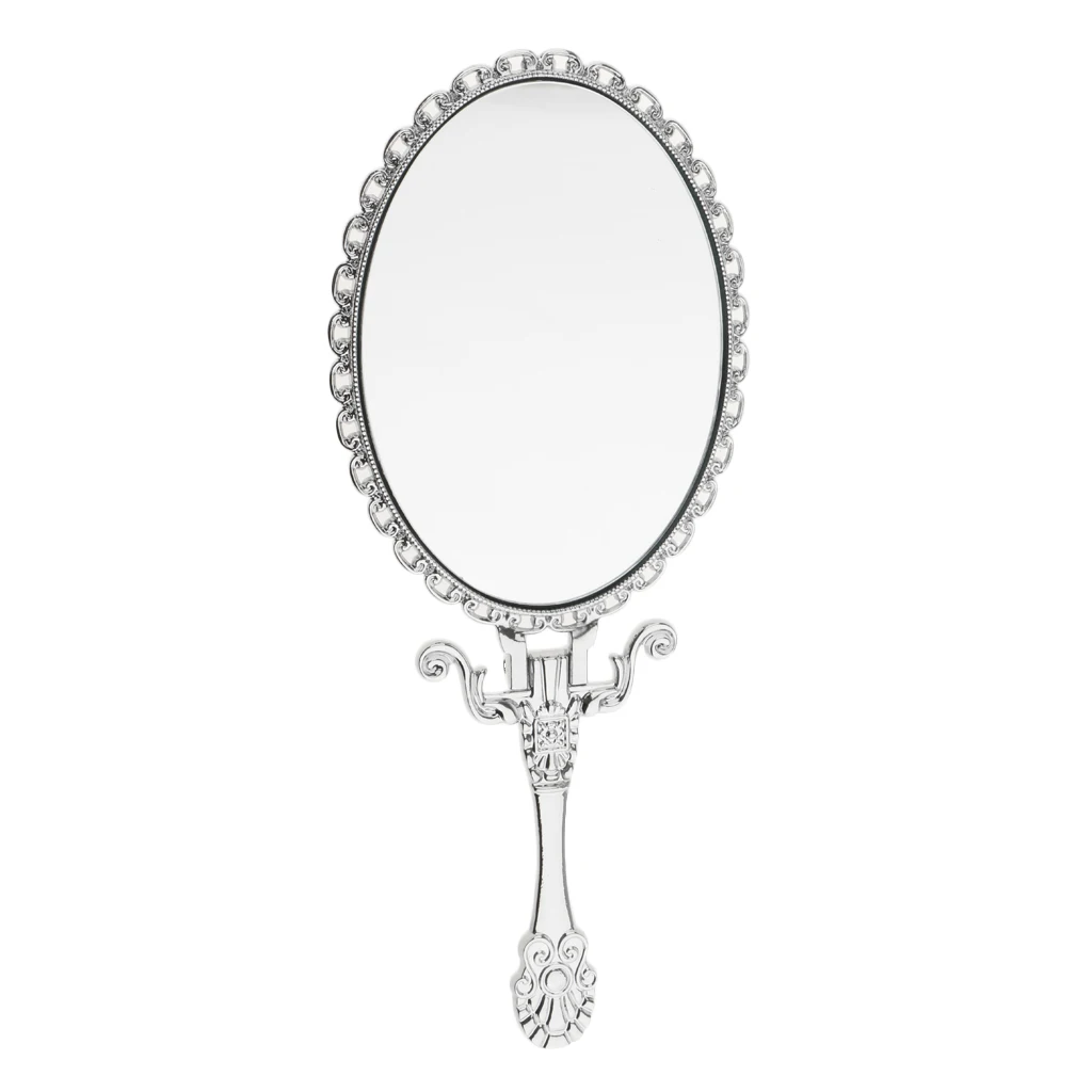 Small Size Classic Retro Vintage Foldable Makeup Hand/Table Mirror Decorative Mirror Handbag Cosmetic Mirror