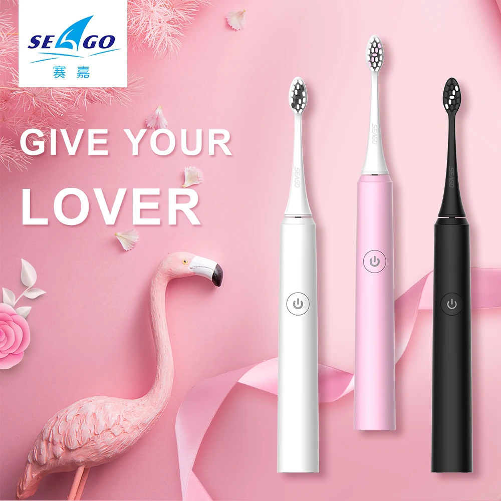 SEAGO Sonic Electric Toothbrush USB Rechargeable Waterproof IPX8 Ultrasonic Toothbrush Adult Timer 5 Modes S2 SEAGO Sonic Electric Toothbrush USB Rechargeable Waterproof IPX8 Ultrasonic Toothbrush Adult Timer 5 Modes S2
