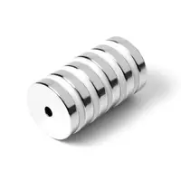 2шт N35 30 мм x 5 мм кольцевое отверстие 5 мм Сильный Круглый редкоземельный неодимовый магнит 30*5 - изображение