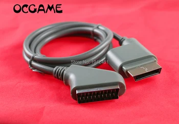 

OCGAME 30PCS/LOT high quality Hot 1.8m RGB Scart Video HD TV AV Cable For XBOX 360 Version High Quality & Wholesales By DHL