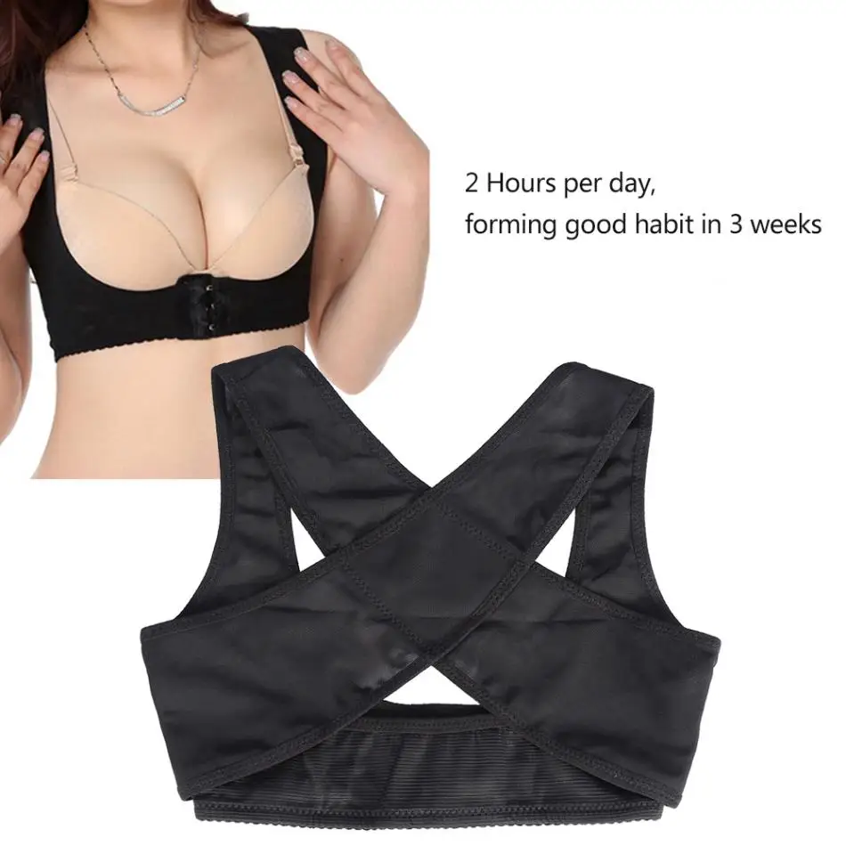 

Elastic Lady Upper Back Brace Posture Corrector Corset Shoulder Chest Support Back Correction Breast Support Vest Body Shaping